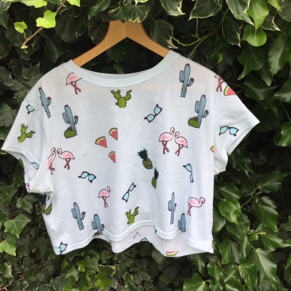 H&M Summer Print Crop Top